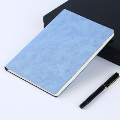 China Printed Custom A5 PU Business Leather Diary Luxury Hardcover Corporate Notebook Gift for sale