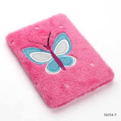 China Small cute classmate custom butterfly shape printed soft pink a5 notebook for sale