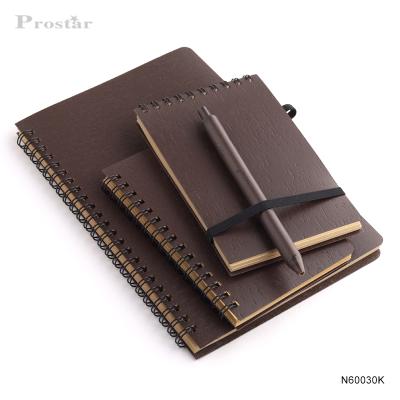 China A6 A5 Size Spiral Spiral PP Cover Notebook Eco Notebook Coffee Notebook for sale