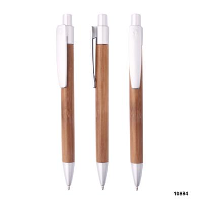 China Custom Disposable Nature Bamboo Pen Promotional Eco Friendly Bamboo Pen Promo Ballpen for sale