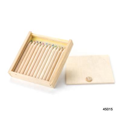 China Promotional Pencil Color Drawing Pencil In Wooden Drawer Box As Gift Box for sale