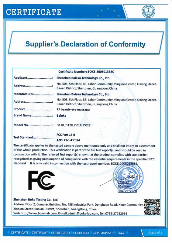 FCC - Shenzhen GC Hardware Co,Ltd