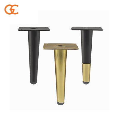 China New Design 100 300MM Modern Iron Furniture Bed Feet Cabinet Square Round Metal Furniture Sofa Legs for sale