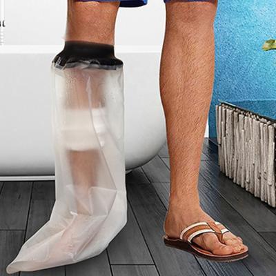 China Care Wrapped Reusable Waterproof Leg Molded Protectors With TPU Material And Leg Molded Covers For Shower for sale