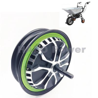 China Waterproof Powerful 500w Wheelbarrow Motor Kits Wheelbarrow Hub Motor for sale