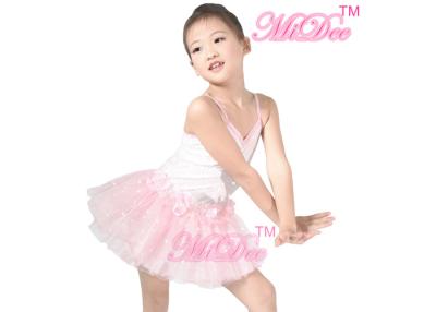 China MiDee Pink Ballet Tutu Dress Kids Dance Clothes Ballerina Tutu Fancy Dress for sale