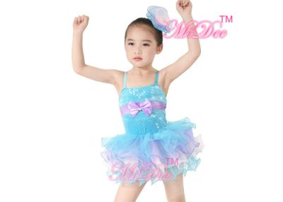 China Sleeveless MiDee Ballet Dance Costumes Camisole Velvet Tiered Tutu Skirt for sale