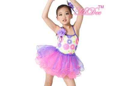 China MiDee Dance Costume Ballet Tutu Dress Camisole Sequins Tiered Tulle Skirt for sale