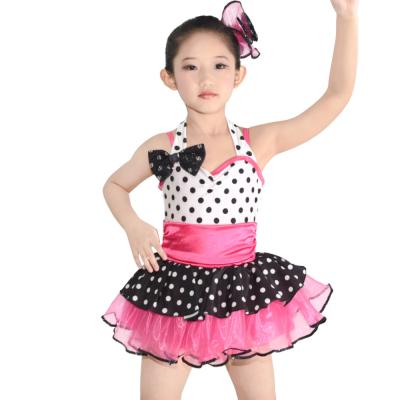 China Tupfen-Kindertanz-Kleidungs-Mehrfarbenballett Spandex-Tanz-Kleid zu verkaufen