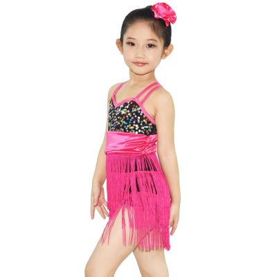 China MiDee Fringes Sequins Latin Dress for Girls  fringe latin dress latino dance wear for sale