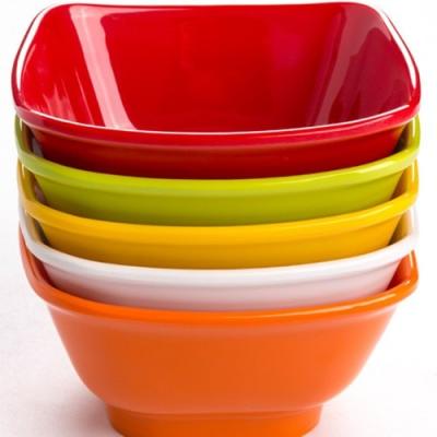 China Buffet Serving Melamine Plastic Bowls , Reusable Oval Melamine Salad Bowl for sale