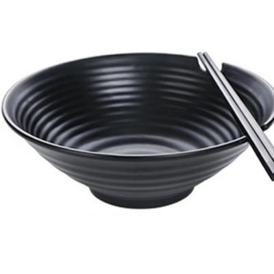 China Frosted Effects Black Melamine Serving Bowl Smooth Surface Easy To Clean for sale