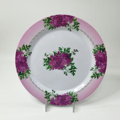 China Restaurant Microwave Safe Melamine Plates Round Dinner Plate for sale