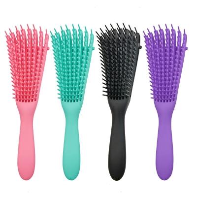 China Waterproof Wholesale Custom Plastic Hair Comb Ribs Hair Dryer Brush Handle Ventilation Octopus Eight Rows for sale