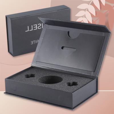 China Luxury Reused Logo Box For Essence Magnetic Materials Oil Tube Bottle Custom Cosmetic Watch Jewelry Box With Foam Inserts for sale