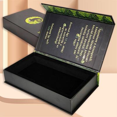 China Reused Luxury Magnetic Box Colorful Logo Box For Essence Materials Oil Bottle Gift Cosmetic Jewelry Watch With Foam Inserts for sale