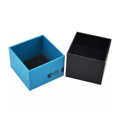 China Repurposed Materials Matt Blue Wig Box, Chocolate Mailing Box Custom Logo Cardboard For Clothing Eyelashes Mailing Box for sale