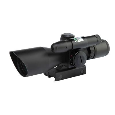 China 2.5-10x40E/G Wire Double Illuminated Metal Riflescope Cut Sunshade With Green Laser for sale