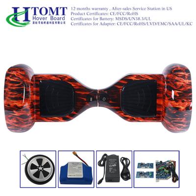 China Auto Red Flame Self Balancing Electric Scooter Drifting Board Waterproof for sale