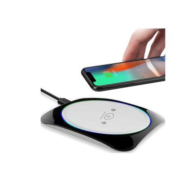 China Charge For iPhone For Samsung All Device With Wireless Charging Function Custom Wholesale 5V 2A 10W Max Fast Charging Wireless Pad For iPhone For Samsung S21 S20 Note 10 S10 for sale