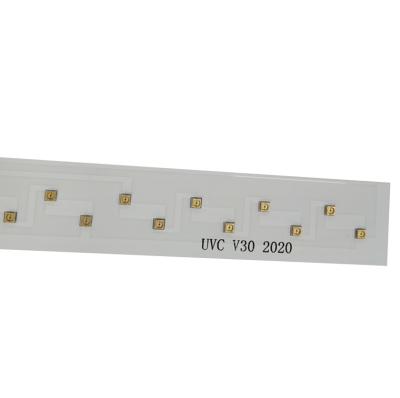 China Water sterilization 3535 smd pcb led panel 30w 270nm 275nm 280nm aluminum uv-c led module for sterilization for sale