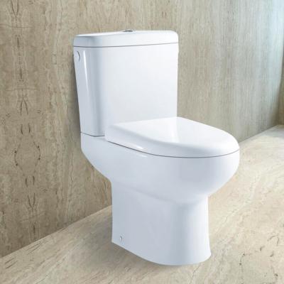 China Toilet Sanitary Two Piece Wash Down Double-Flow Ceramic Two Piece Toilet for sale