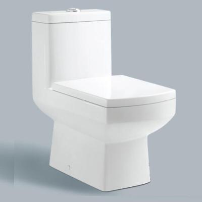 China Double-flush one-piece color ceramic white washdown toilet for sale