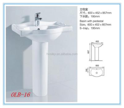 China Shampoo Sinks Large Size Stand Low Basin Price Glazed Porcelain Corner Wash Basin Price In India for sale