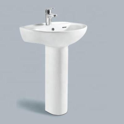 China China Traditional Cheap Price Bathroom Pedestal Sink Ceramic Wash Basin for sale