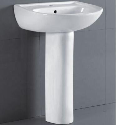 China Traditional Hot Selling European Standard CE Approved Cheap Ceramic Pedestal Hand Wash Basin for sale