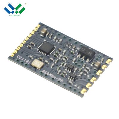 China High Power 1KM 20dbm CC1101 PA Digital FSK TX RX 433MHz 868MHz Module For Remote Control 23.0*15.0*2.4 mm for sale