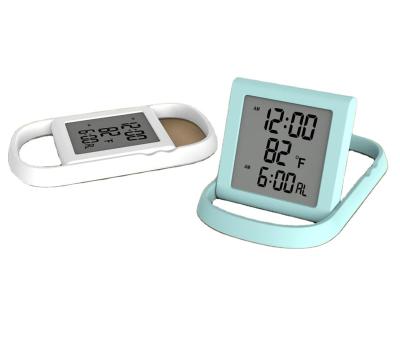 China Class New Design Portable Alarm Clock Table Clock with Phone Holder for sale