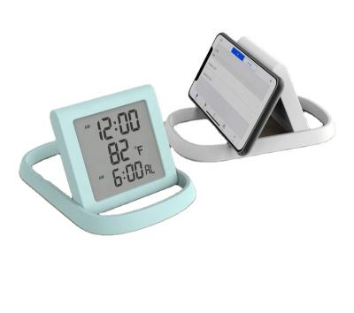 China Wholesale Calendars Factory Digital LED Alarm Clock With Phone Holder for sale