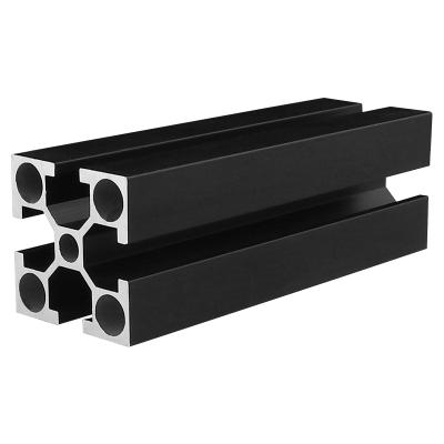 China National Standard Industrial Aluminum Profile 4040W Aluminum Alloy Tube Aquarium DIY Bracket Black Square Black Frosted Aluminum Profile for sale