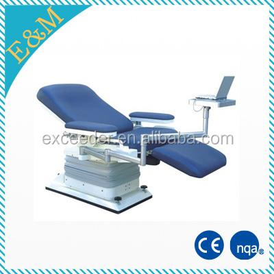 China Electric Hospital Chair Blood Bus Use Linak Motor Power-Lift Blood Drawing Chair With Foot Control for sale