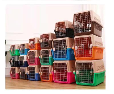 China Durable Portable Pet Air Box Travel Checked Space Warehouse Car Air Box Dog Cage Cat Cage for sale