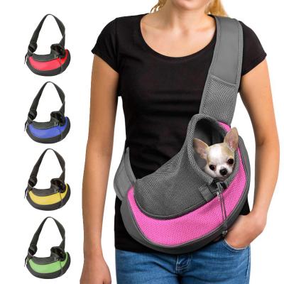 China Wide Comfortable Breathable Dog Cross Bag Cat Crossbody Bag Portable Pet Stored Shoulder Bag for sale