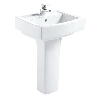 China Hidden Square Pedestal Sink Tank Bathroom Ceramic Basin for sale