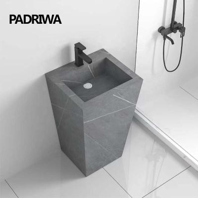 China Modern rock beam pedestal sink for sale