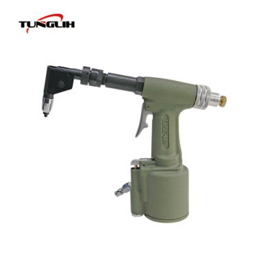 China 2.4 /3.2 /4.0mm TUNG LIH Pneumatic Riveting Tool Elbow Type Hydraulic Air Riveter Gun For Aluminum Copper Standard Blind Rivets for sale