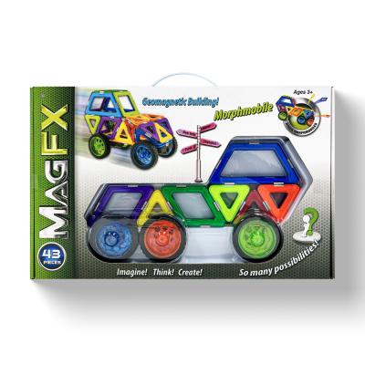 China Kindergeschenk Magnetblock-Sets 43 PCS Geometrie Bauspielzeug Bildungs-OEM zu verkaufen