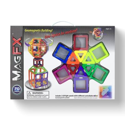 China Intelligent Magnetic Building Tiles Set Second Generation Magnetic Block Toys Colorful for sale