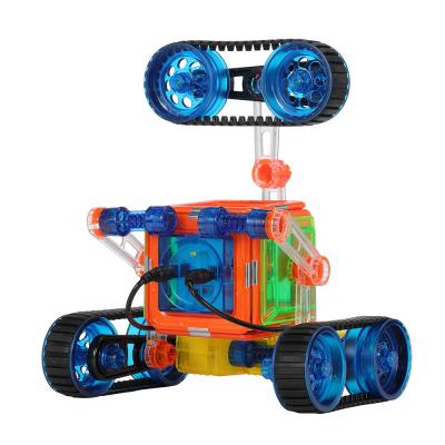 China OEM Educational Magnetic Tiles Remote Control Car Plastic Magnetic Blocks Toys for sale