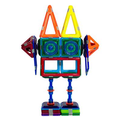 China Creative Children Magnetic Blocks Robot Magnetic Hollow Tiles Toys for sale