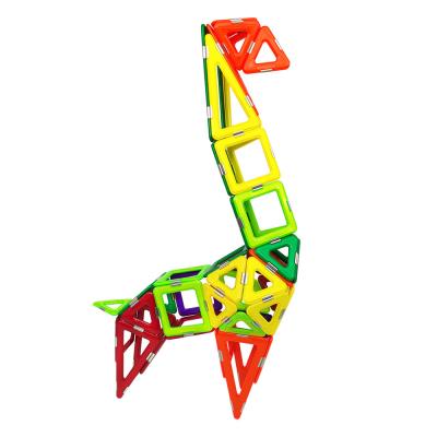 China OEM ODM 3D Magnetfliesen Tiere Giraffe Struktur Magnetische Blöcke Sets für Kinder zu verkaufen