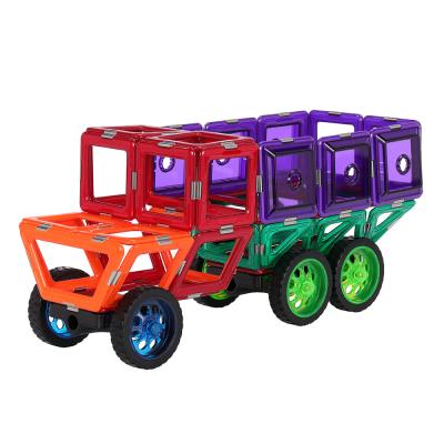 China MAGFX Komische Schwerlastwagen Strukturen Magnetische Bausteine Magnet Spielzeug für Kinder zu verkaufen