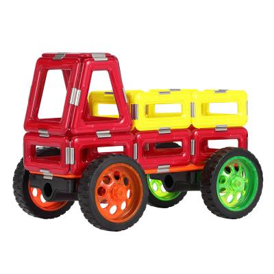 China DIY Construction Magnetic Tiles Vehicles Minivan Magnetic Blocks Toys STEM Educational for sale