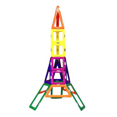 China Colorful Iron Tower Shapes Magnetic Construction Toys 3D Magnetic Building Blocks for sale