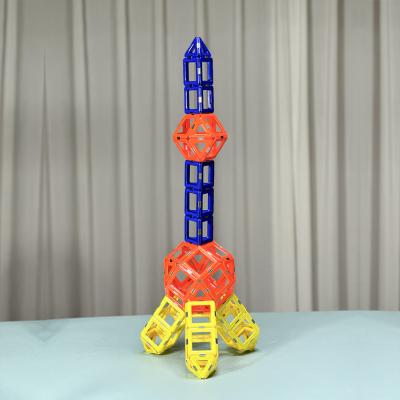 China Stamm Vorschul Pearl Tower Magnetisches Spielzeug Bausteine Bauwerk Magnetische Fliesen zu verkaufen