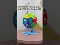 Second generation magnetic disk assembly Ferris wheel building block toy